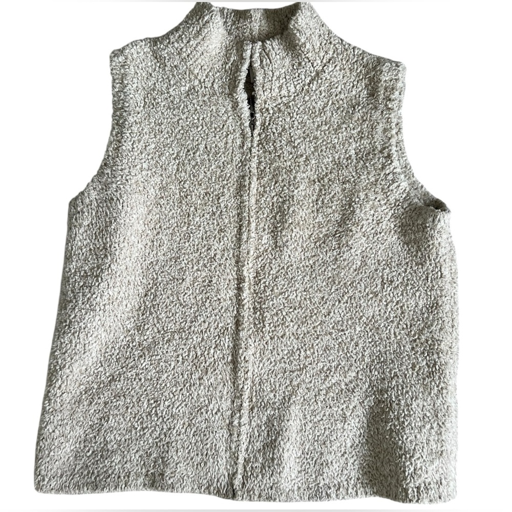 Christopher & Banks Cozy Cream Women’s Sherpa Vest Size Large